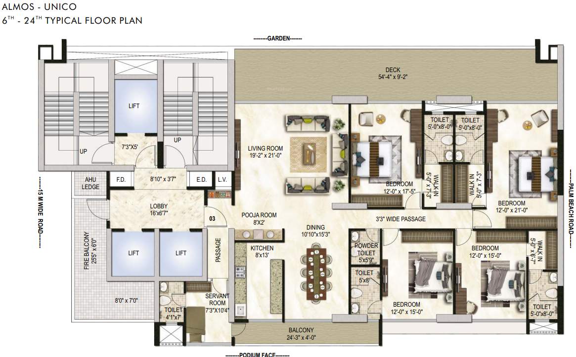  one akshar One Akshar Cluster Plan From 6th To 24th Floor