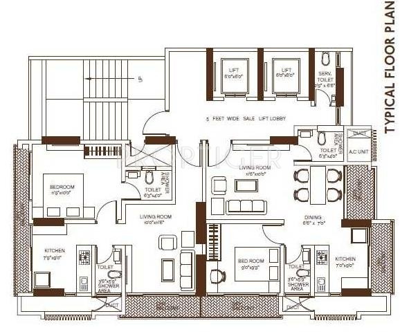  elegance Single Block Cluster Plan