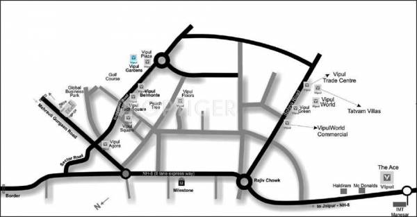 Images for Location Plan of Vipul Gardens Images for Location Plan of Vipul Gardens