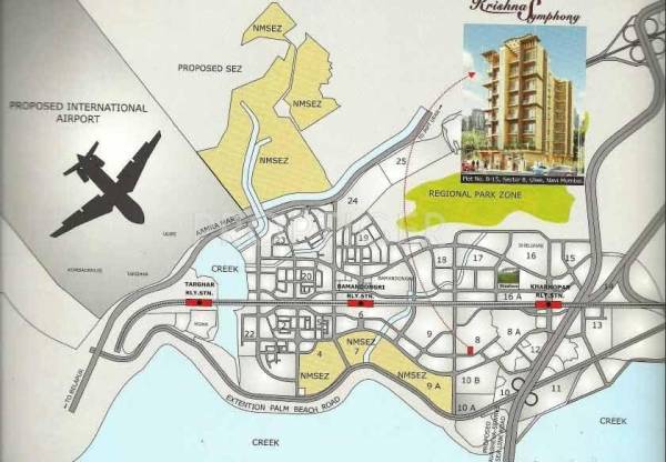 Radhe Krishna Builders Symphony Location Plan