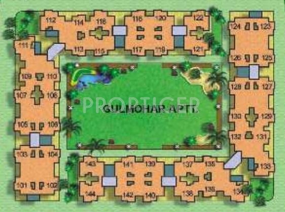 Cosmos Infra Engineering Gulmohar Apartment Layout Plan