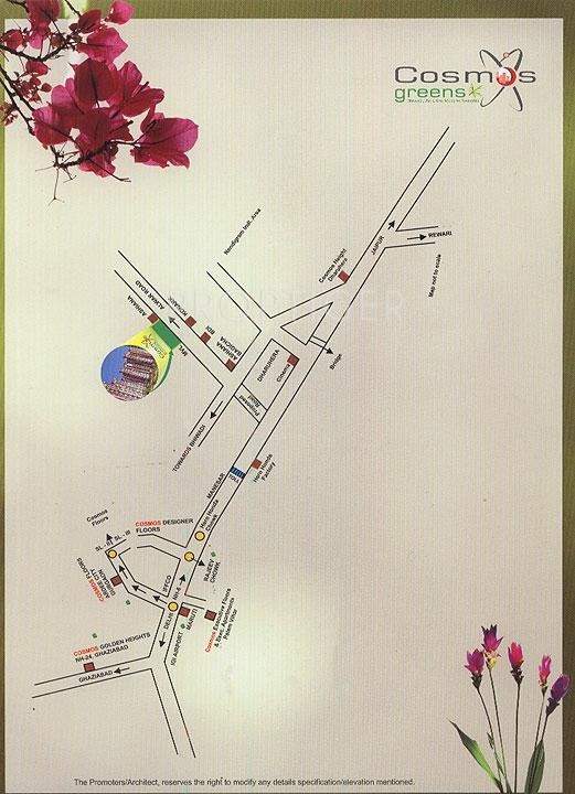 Cosmos Infra Engineering Ashoka Apartment Location Plan