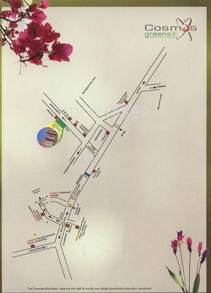 Cosmos Infra Engineering Chinar Apartment Location Plan