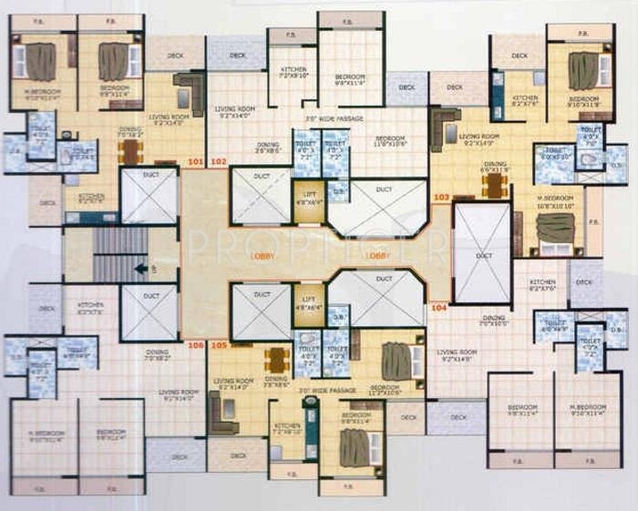 Images for Cluster Plan of Radhe Krishna Sapphire