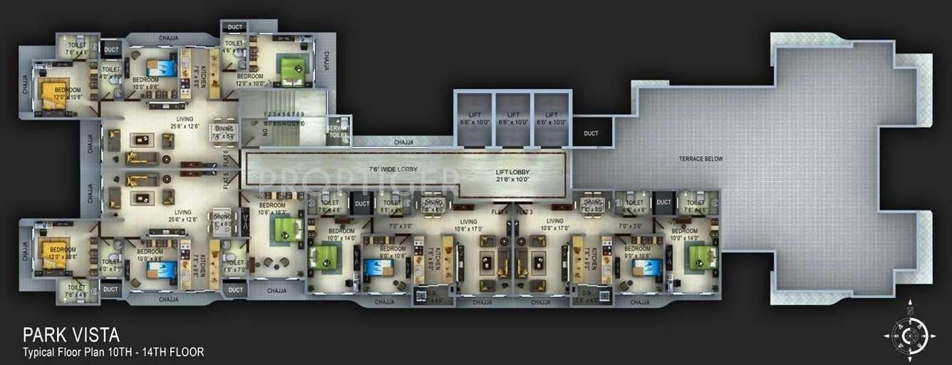 park vistas Images for Cluster Plan of Bharat Park Vistas