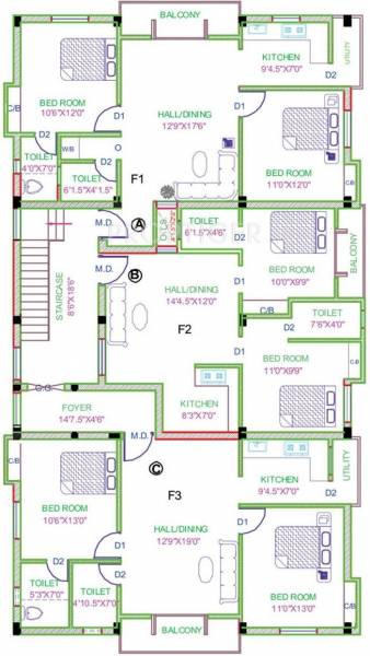 Images for Cluster Plan of Zion Estates Queens Court