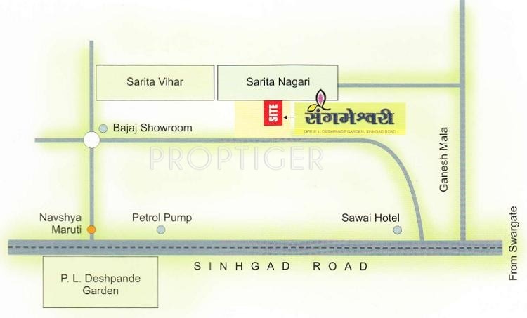 Images for Location Plan of Safal Homes Sangmeshwari