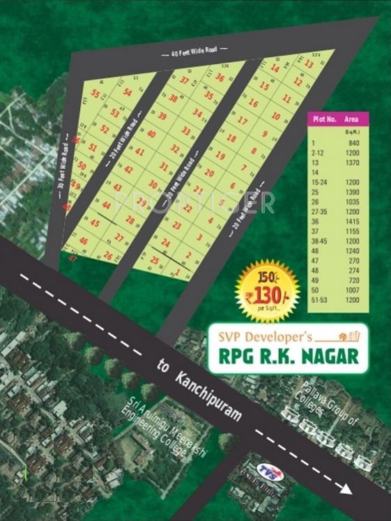 SVP Group RPG R K Nagar Layout Plan