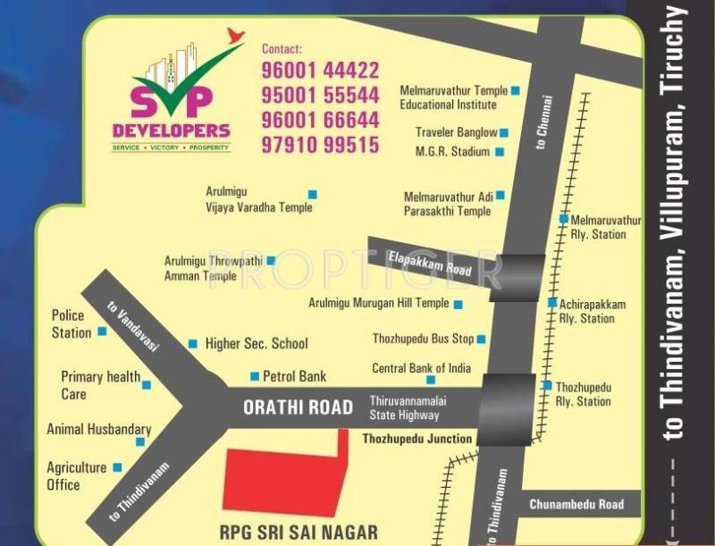 SVP Group RPG Sri Sai City Location Plan