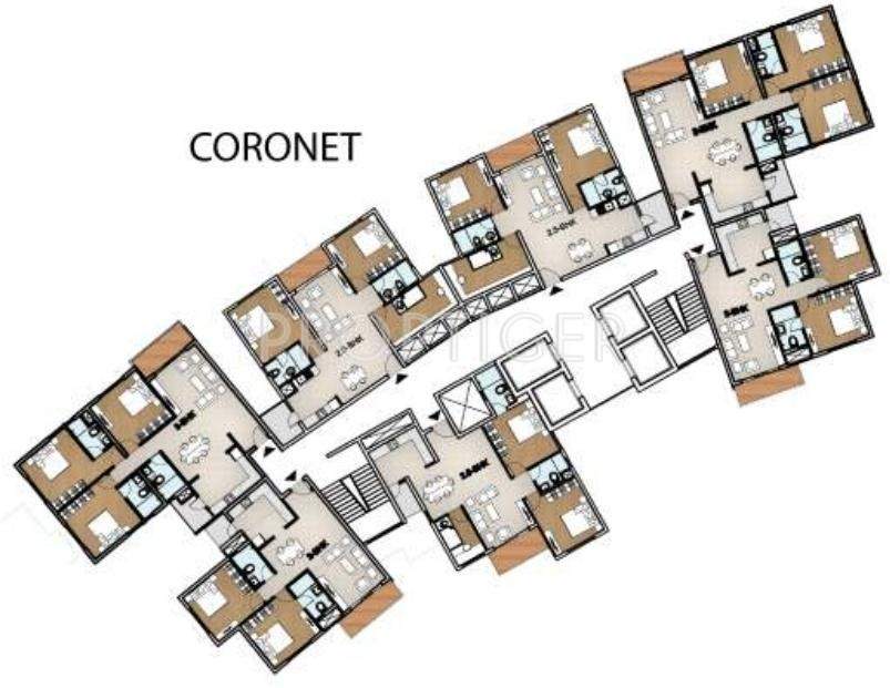 aqua coronet Images for Cluster Plan of Monarch Aqua