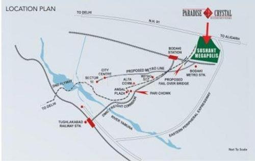  paradise-crystal Images for Location Plan of Ansal Paradise Crystal