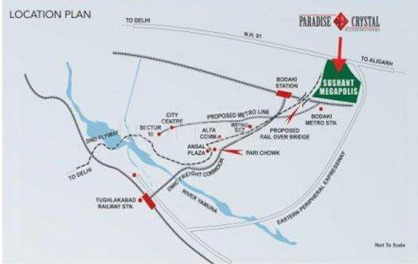  paradise crystal Images for Location Plan of Ansal Paradise Crystal