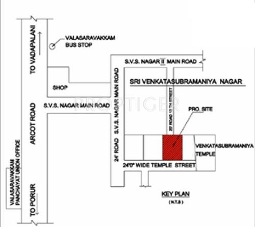 Rajni Foundation Rajni Kumaaran Villa Location Plan