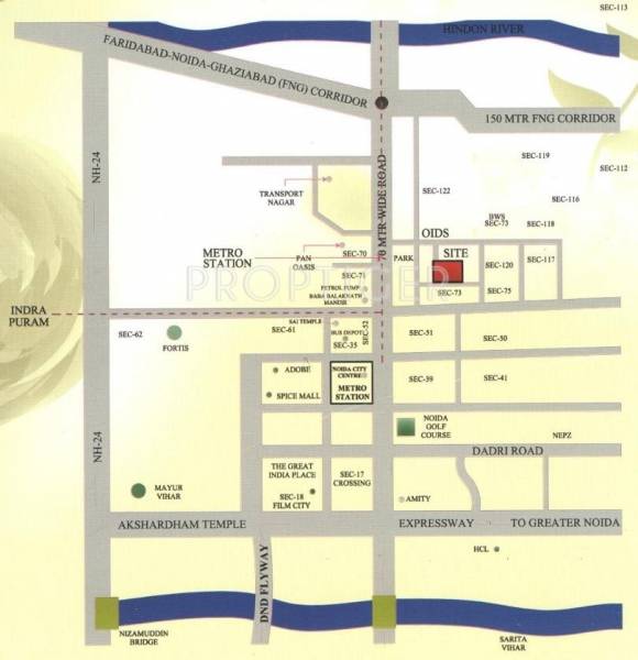 Location Plan Jaguar Infrastructure Aryan Apartment Location Plan