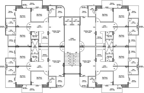  ville Images for Cluster Plan of Blue Lotus Ville
