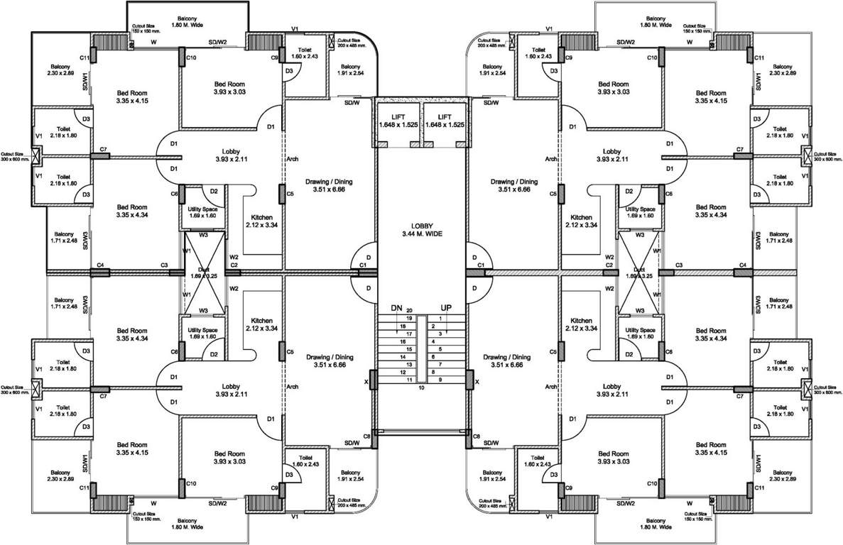  ville Images for Cluster Plan of Blue Lotus Ville