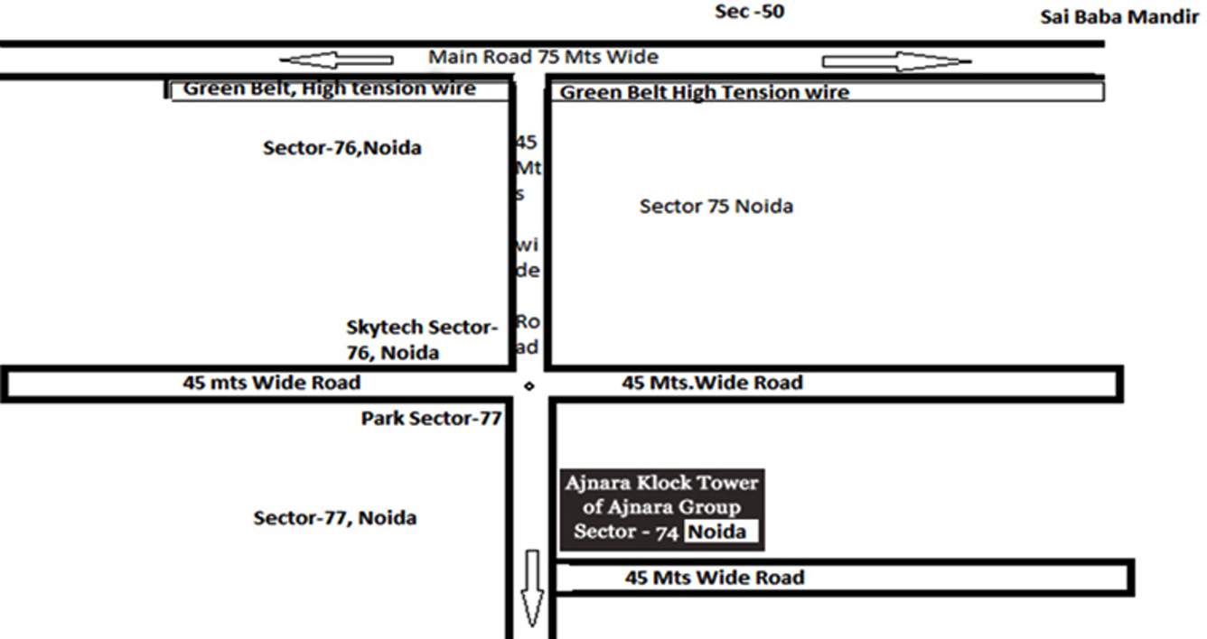  klock tower Images for Location Plan of Ajnara Klock Tower