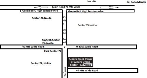Images for Location Plan of Ajnara Klock Tower klock-tower Images for Location Plan of Ajnara Klock Tower