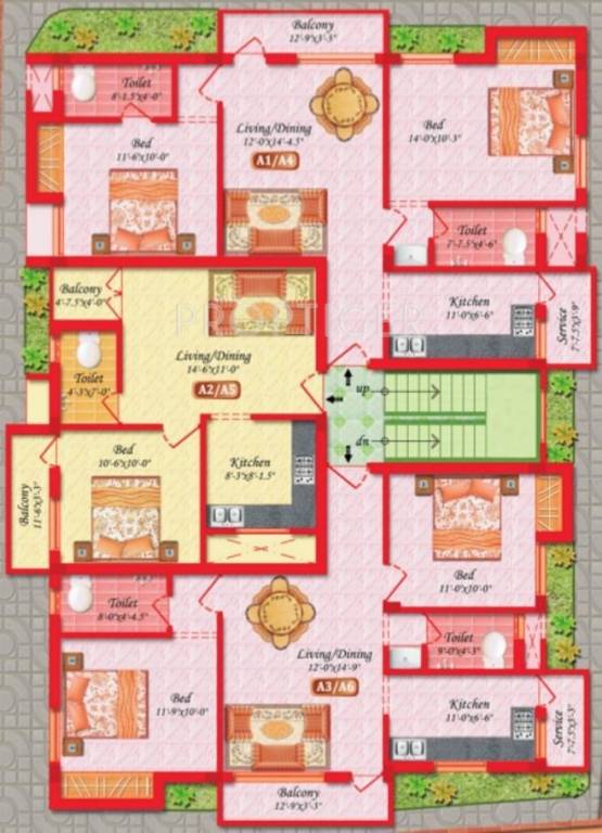 Images for Cluster Plan of Anitech Enclave