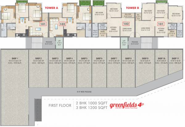 Images for Cluster Plan of Fortune Greenfields 4 Plus