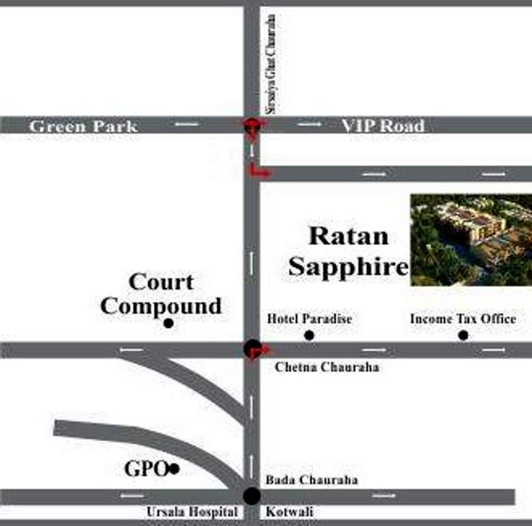 sapphire Images for Location Plan of Ratan Sapphire