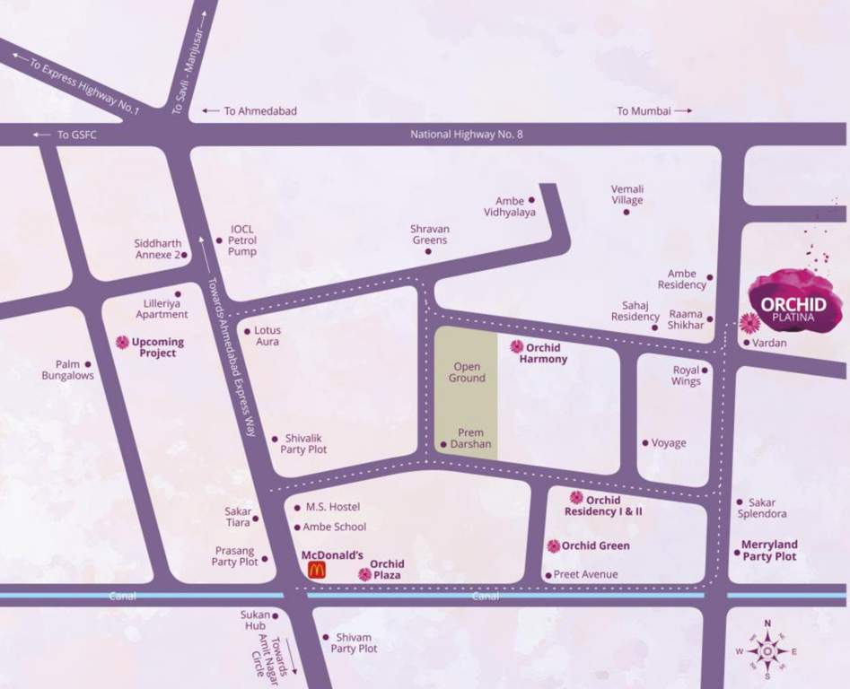  platina Images for Location Plan of Orchid Platina