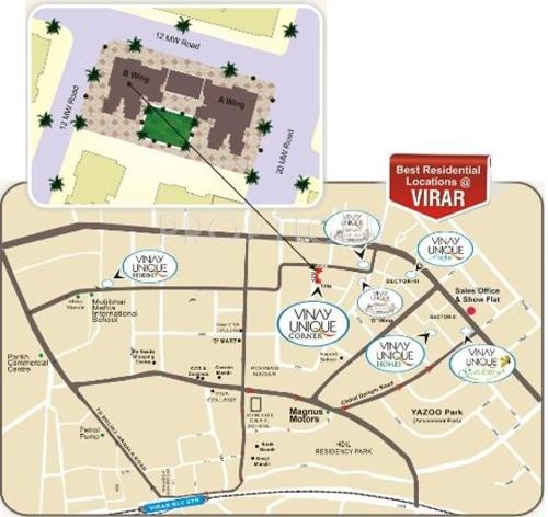  corner Images for Location Plan of Vinay Unique Corner