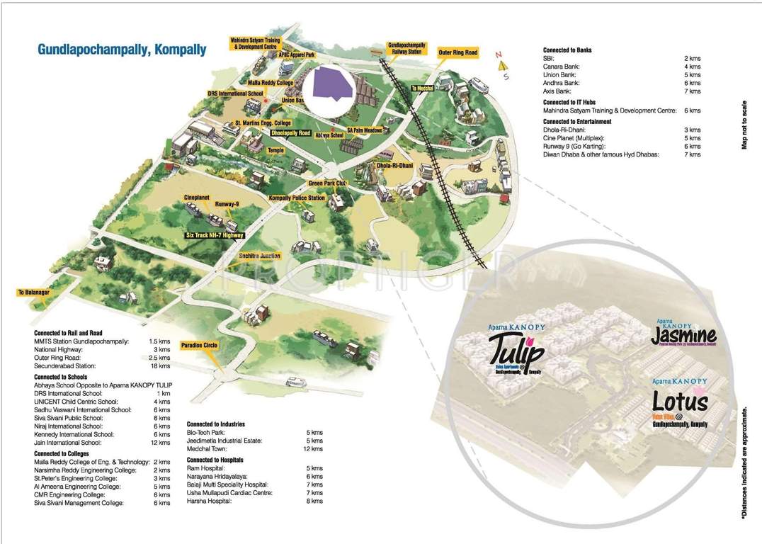 kanopy lotus Images for Location Plan of Aparna Kanopy Lotus