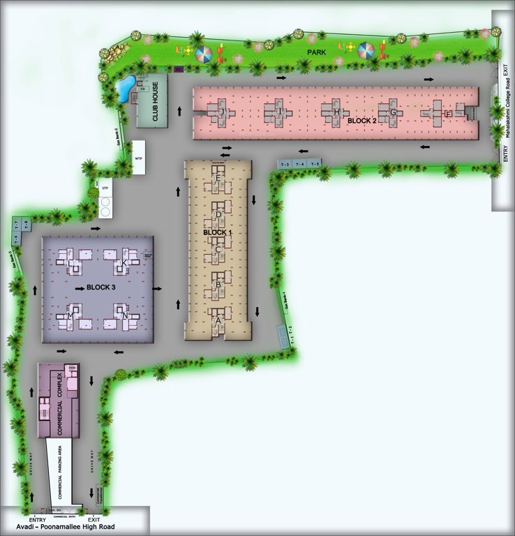Images for Layout Plan of OM Shakthy Santha Towers Phase III