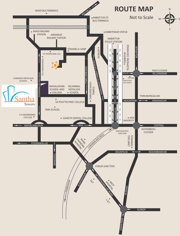 Images for Location Plan of OM Shakthy Santha Towers Phase III