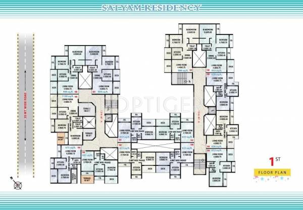  residency Tower 1 Cluster Plan
