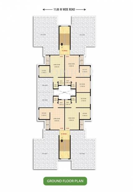 Images for Cluster Plan of Satyam Samruddhi Apartment