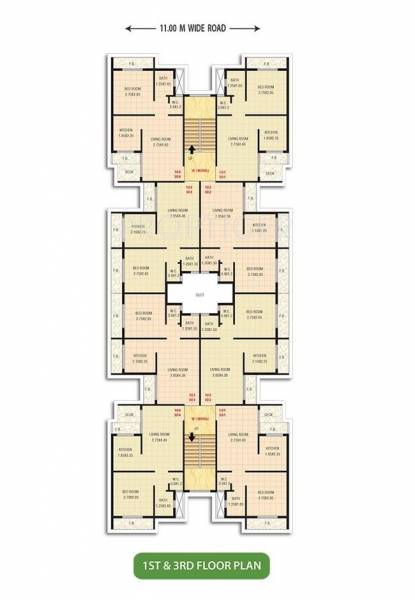 Images for Cluster Plan of Satyam Samruddhi Apartment
