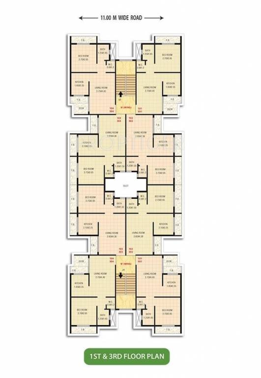 Images for Cluster Plan of Satyam Samruddhi Apartment