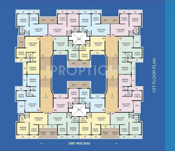 Images for Cluster Plan of Satyam Sadguru Apartment