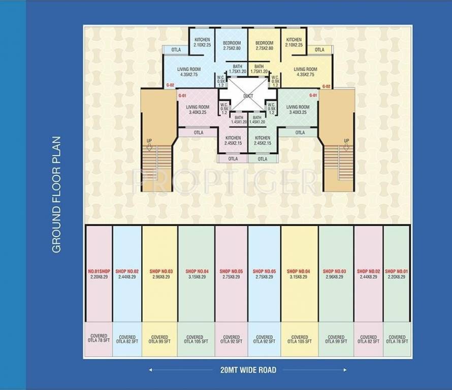 Images for Cluster Plan of Satyam Sadguru Apartment