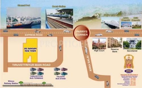 Images for Location Plan of Annai Sri Rangam Newtown