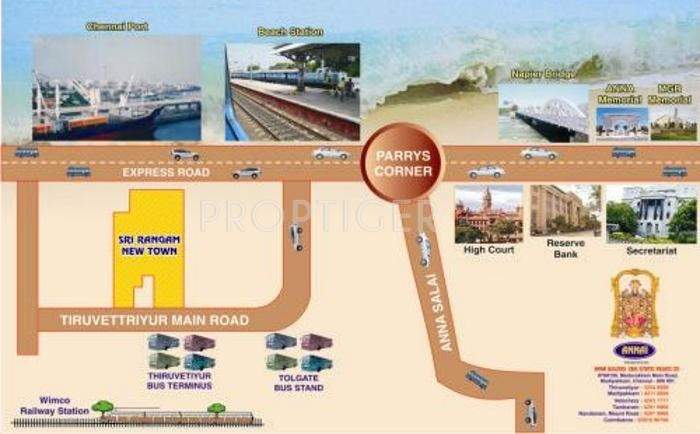 Images for Location Plan of Annai Sri Rangam Newtown