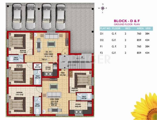 Images for Cluster Plan of Colorhomes Golden Classic
