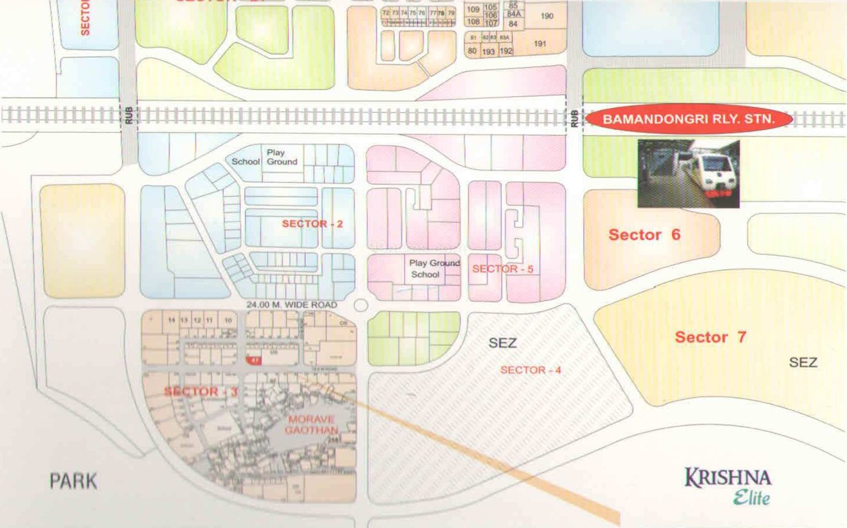 Images for Location Plan of Krishna Infra Group Krishna Elite