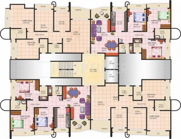 Images for Cluster Plan of Tharwani Rosalie