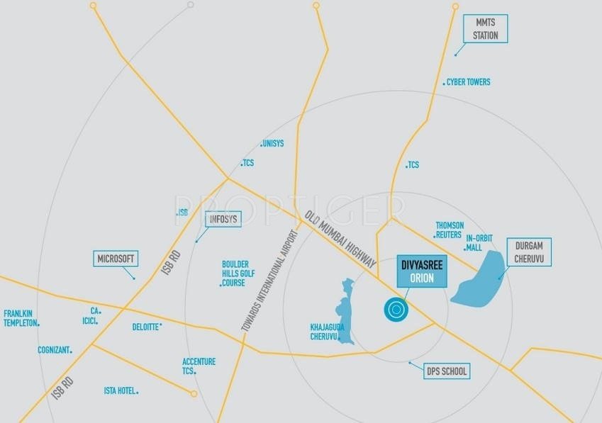  orion Images for Location Plan of DivyaSree Orion