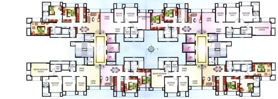 flamingos Images for Cluster Plan of Dosti Flamingos