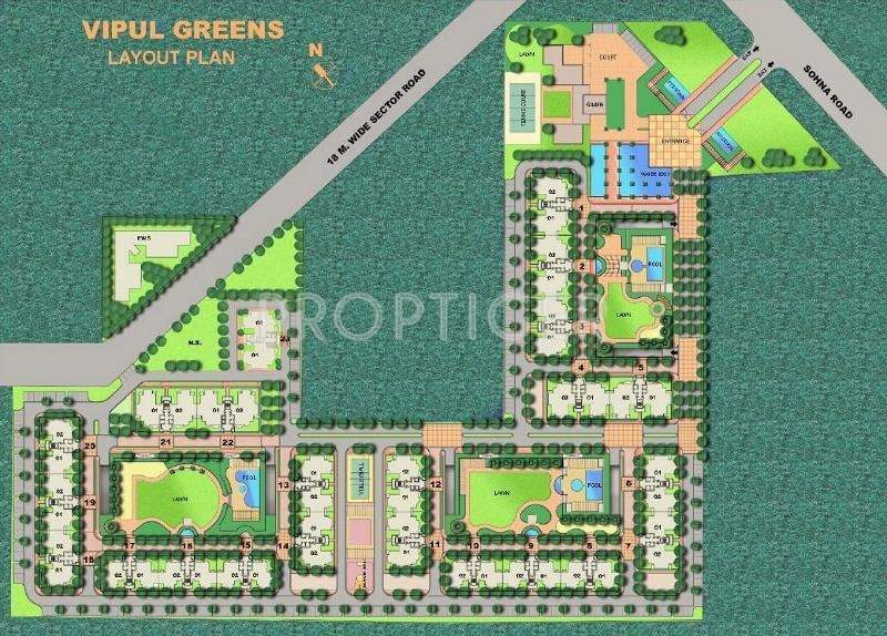 greens Images for Layout Plan of Vipul Greens