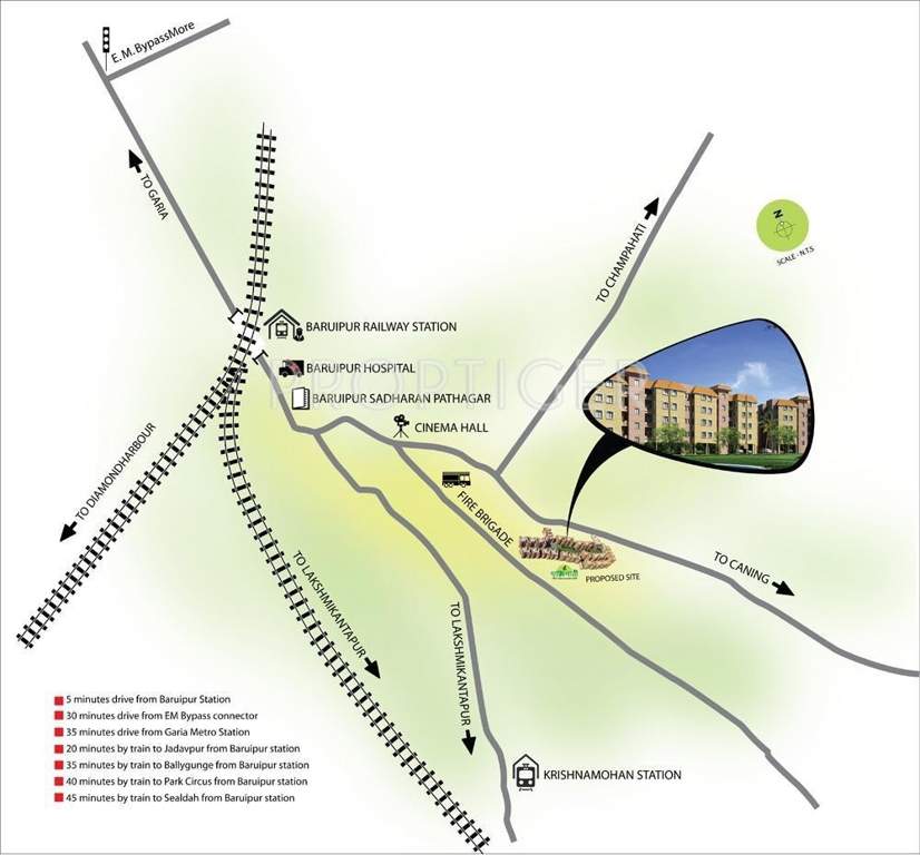 dakhinatya Images for Location Plan of Shrachi Dakhinatya