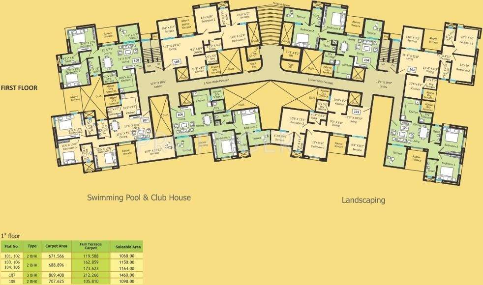  madhuli Wing A Cluster Plan