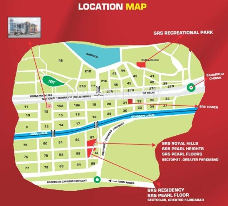 residency Images for Location Plan of SRS SRS Residency