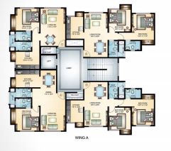  mahavir exotica Wing A Cluster Plan