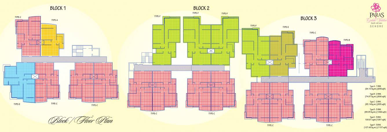 Images for Cluster Plan of Paras Lifestyles Gulab Vatika Apartment