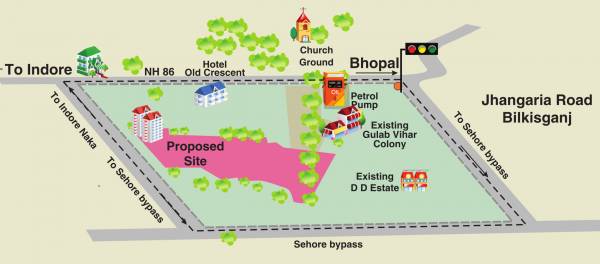 Images for Location Plan of Paras Lifestyles Gulab Vatika Apartment